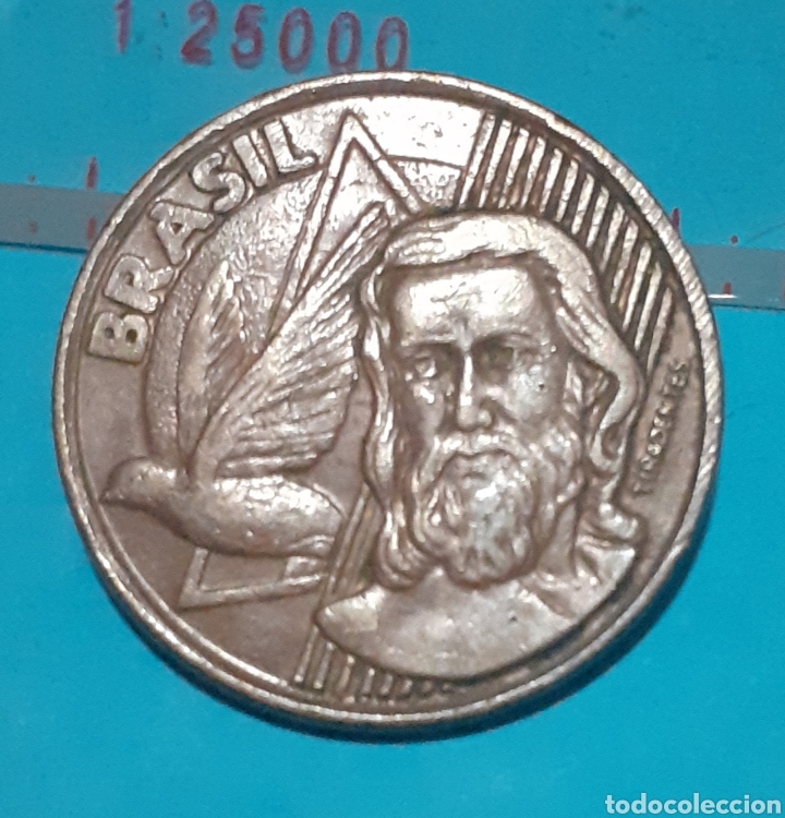 Monedas antiguas de Am&eacute;rica: Moneda de 5 centavos de Brasil de 1998 - Foto 2