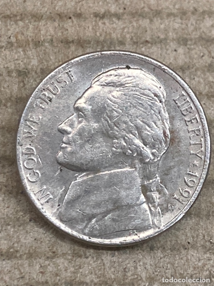 Monedas antiguas de Am&eacute;rica: Moneda cinco c&eacute;ntimos Dollar 1991 - Foto 1