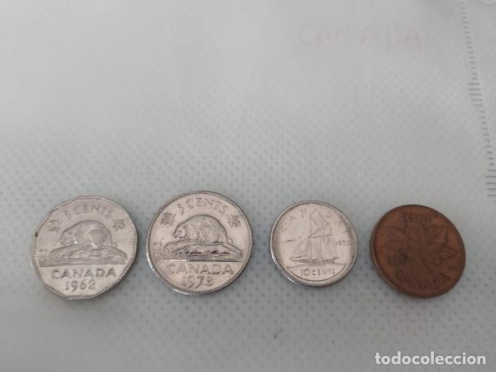 Monedas antiguas de Am&eacute;rica: 4 MONEDAS CANAD&Aacute; - Foto 1