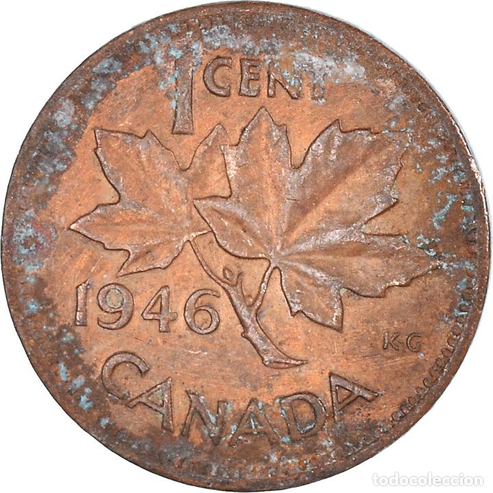 Monedas antiguas de Am&eacute;rica: [#1098439] Moneda, Canad&aacute;, Cent, 1946 - Foto 2