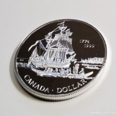 Monedas antiguas de América: 1 DOLAR DE PLATA DE CANADA DEL AÑO 1999.PROOF. Lote 350065794