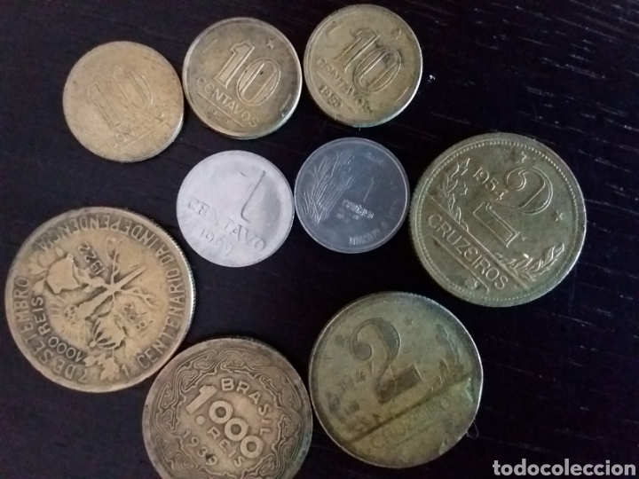 Monedas antiguas de Am&eacute;rica: Lote de 37 monedas de Brasil - Foto 5