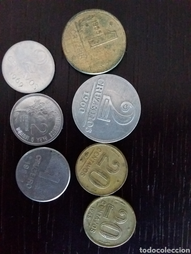 Monedas antiguas de Am&eacute;rica: Lote de 37 monedas de Brasil - Foto 6
