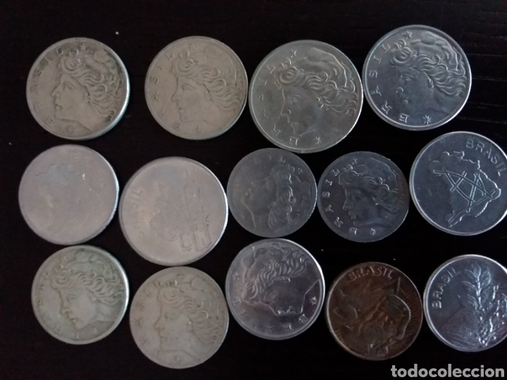 Monedas antiguas de Am&eacute;rica: Lote de 37 monedas de Brasil - Foto 9