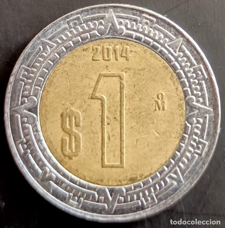 Monedas antiguas de Am&eacute;rica: 1 Peso 2014 - M&eacute;jico - Foto 1