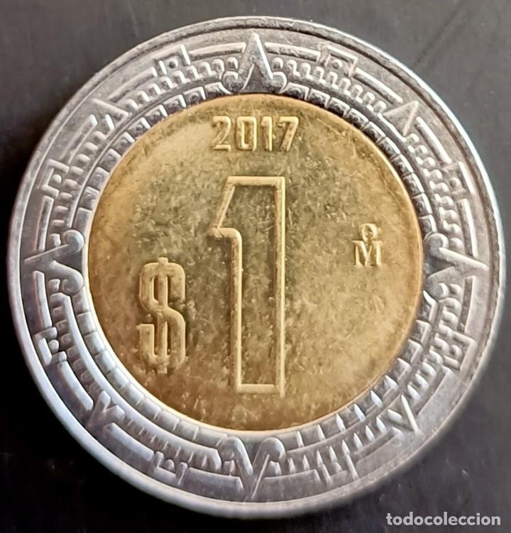 Monedas antiguas de Am&eacute;rica: 1 Peso 2017 - M&eacute;jico - Foto 1