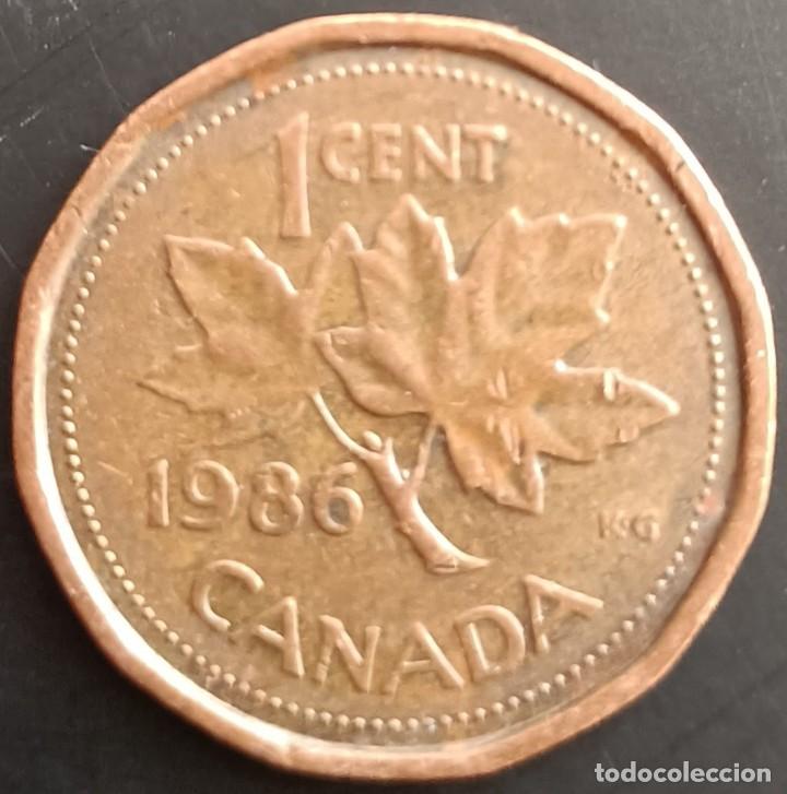 Monedas antiguas de Am&eacute;rica: 1 Cent 1986 - Canad&aacute; - Foto 1
