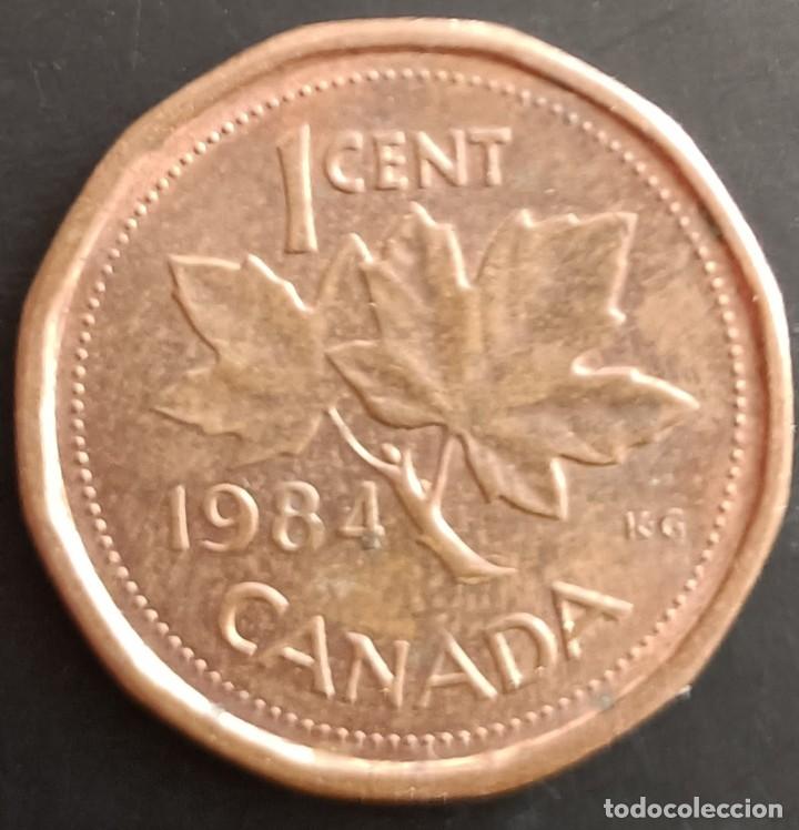 Monedas antiguas de Am&eacute;rica: 1 Cent 1984 - Canad&aacute; - Foto 1