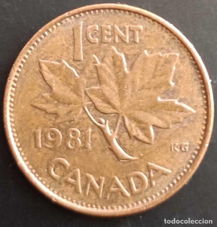 Monedas antiguas de Am&eacute;rica: 1 Cent 1981 - Canad&aacute; - Foto 1