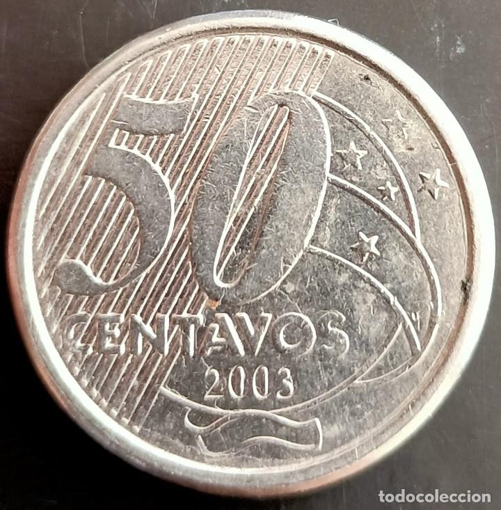 Monedas antiguas de Am&eacute;rica: 50 Centavos 2003 - Brasil - Foto 1
