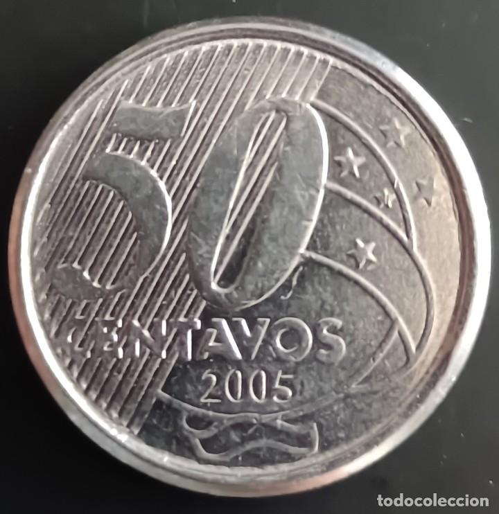 Monedas antiguas de Am&eacute;rica: 50 Centavos 2005 - Brasil - Foto 1