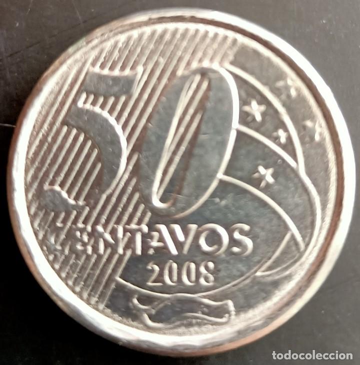 Monedas antiguas de Am&eacute;rica: 50 Centavos 2008 - Brasil - Foto 1