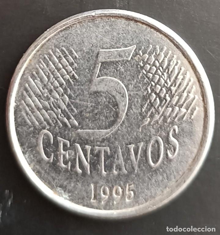 Monedas antiguas de Am&eacute;rica: 5 Centavos 1995 - Brasil - Foto 1