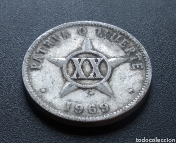 Monedas antiguas de Am&eacute;rica: MONEDA - CUBA 20 CENTAVOS 1969 - Foto 3