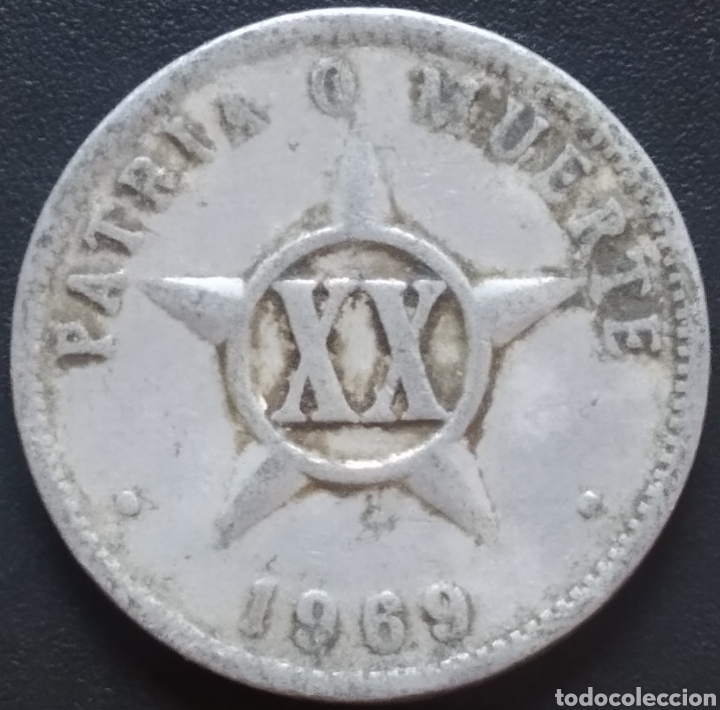 Monedas antiguas de Am&eacute;rica: MONEDA - CUBA 20 CENTAVOS 1969 - Foto 1
