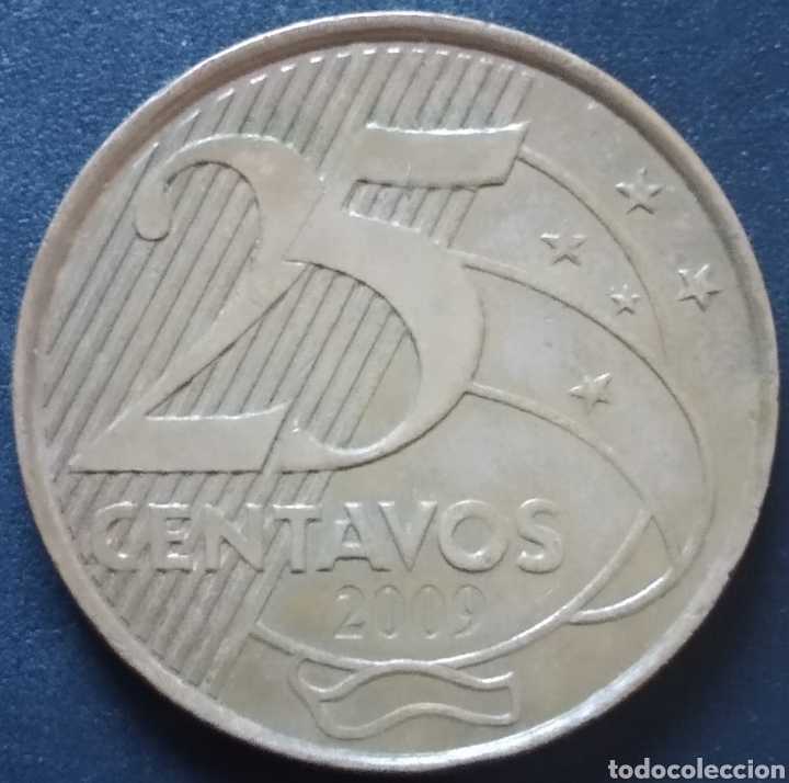 Monedas antiguas de Am&eacute;rica: MONEDA - BRASIL 25 CENTAVOS 2009 - Foto 1