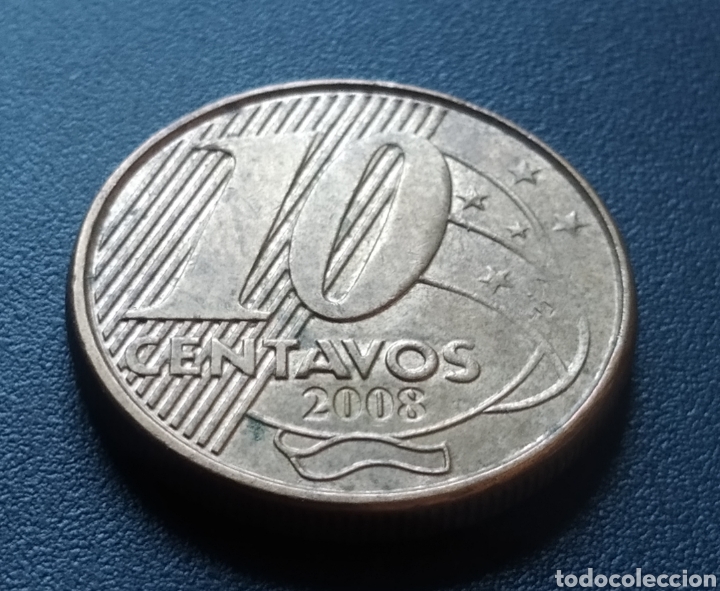 Monedas antiguas de Am&eacute;rica: MONEDA - BRASIL 10 CENTAVOS 2008 - Foto 3