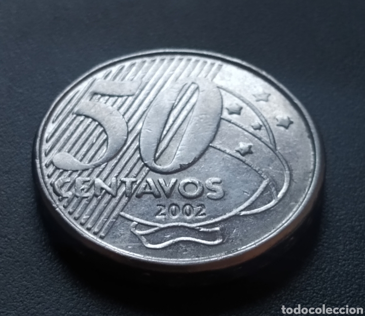 Monedas antiguas de Am&eacute;rica: MONEDA - BRASIL 50 CENTAVOS 2002 - Foto 3