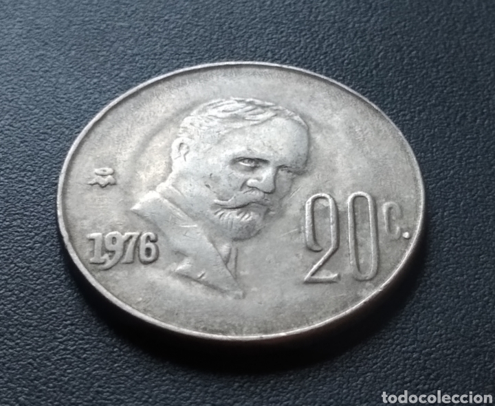 Monedas antiguas de Am&eacute;rica: MONEDA - MEXICO 20 CENTAVOS 1976 - Foto 3