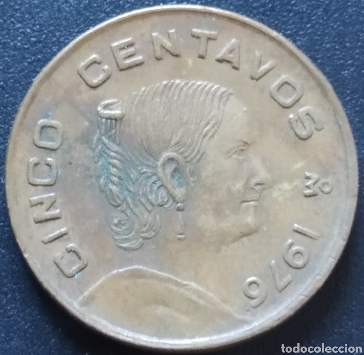 Monedas antiguas de Am&eacute;rica: MONEDA - MEXICO 5 CENTAVOS 1976 - Foto 1