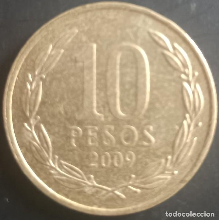 Monedas antiguas de Am&eacute;rica: 10 Pesos 2009 - Chile - Foto 1