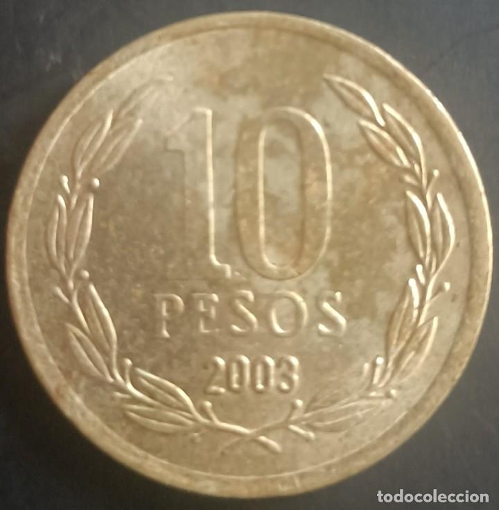 Monedas antiguas de Am&eacute;rica: 10 Pesos 2003 - Chile - Foto 1
