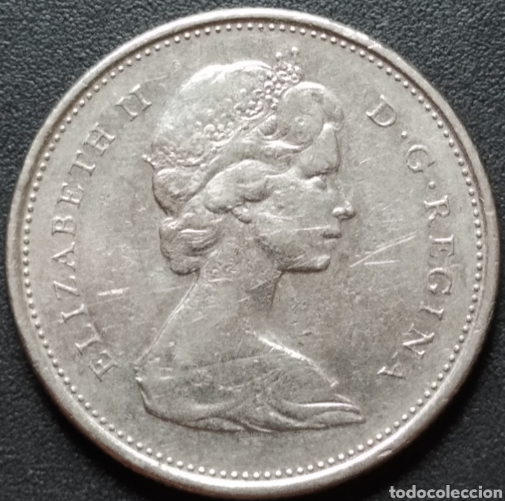 Monedas antiguas de Am&eacute;rica: MONEDA - CANADA 25 CENTS 1977 - Foto 2