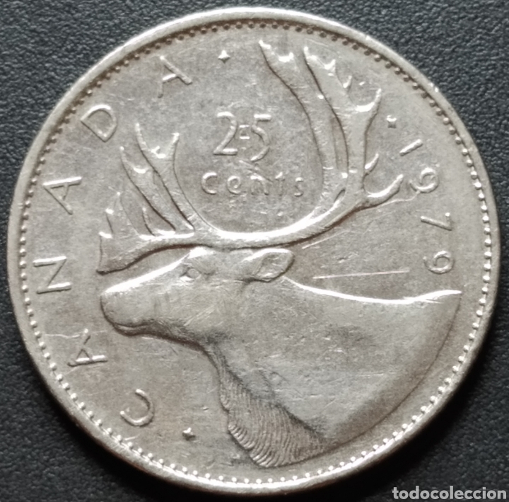 Monedas antiguas de Am&eacute;rica: MONEDA - CANADA 25 CENTS 1979 - Foto 1