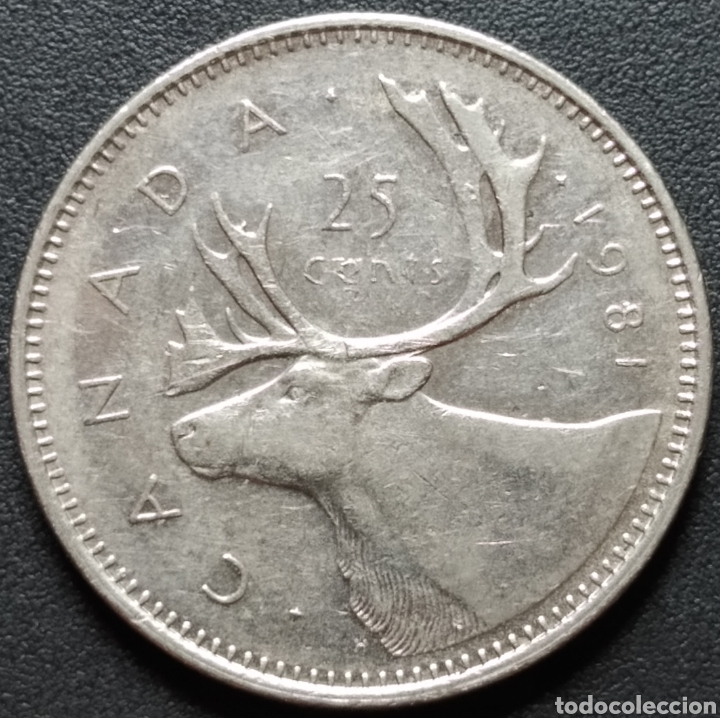 Monedas antiguas de Am&eacute;rica: MONEDA - CANADA 25 CENTS 1981 - Foto 1