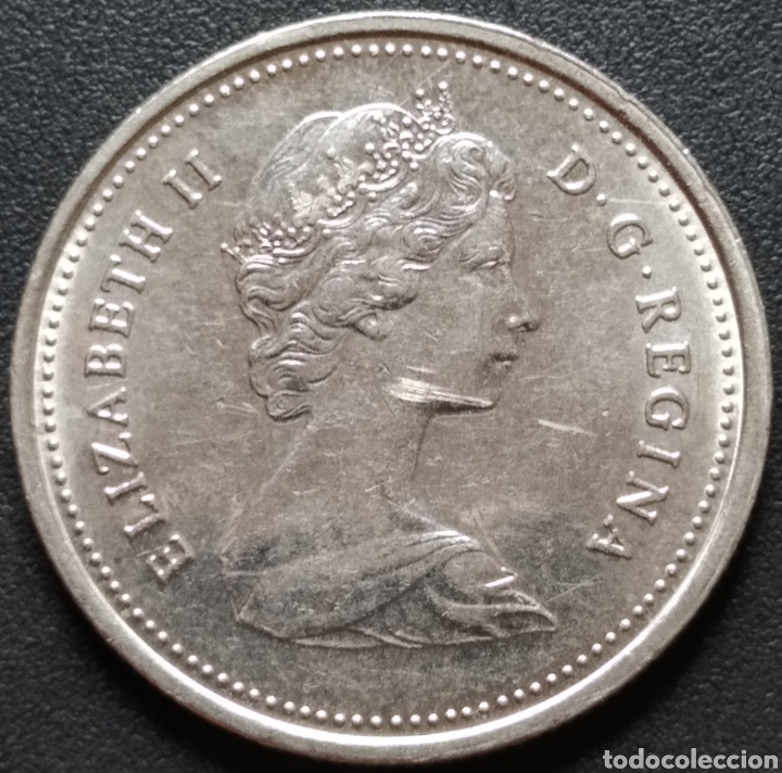 Monedas antiguas de Am&eacute;rica: MONEDA - CANADA 25 CENTS 1985 - Foto 2