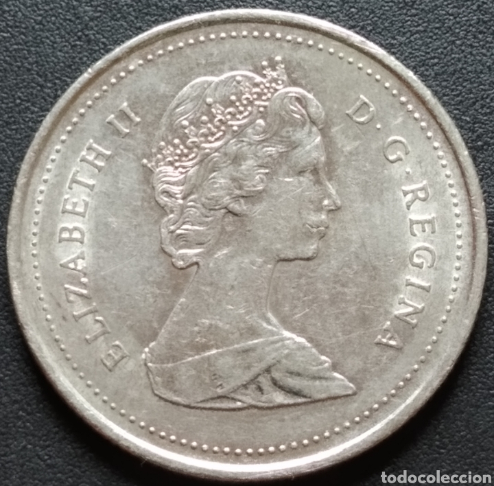 Monedas antiguas de Am&eacute;rica: MONEDA - CANADA 25 CENTS 1987 - Foto 2