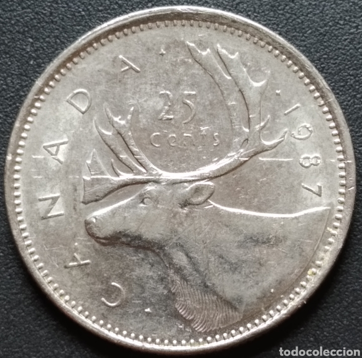 Monedas antiguas de Am&eacute;rica: MONEDA - CANADA 25 CENTS 1987 - Foto 1