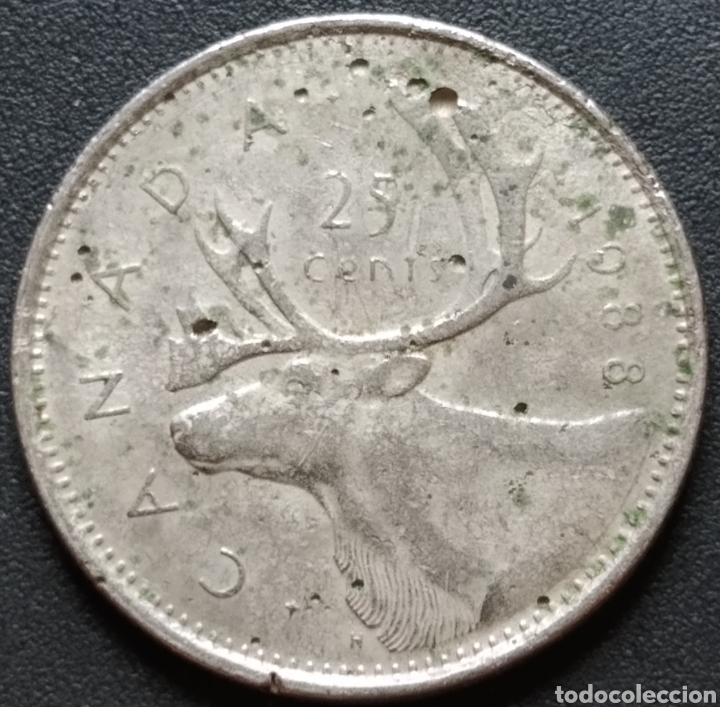 Monedas antiguas de Am&eacute;rica: MONEDA - CANADA 25 CENTS 1988 - Foto 1