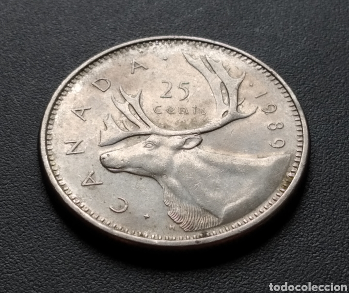 Monedas antiguas de Am&eacute;rica: MONEDA - CANADA 25 CENTS 1989 - Foto 3