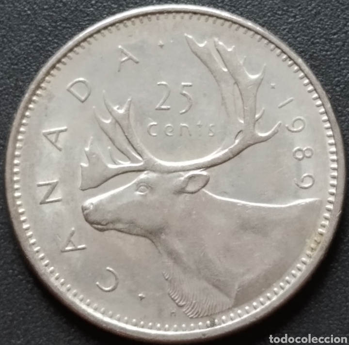 Monedas antiguas de Am&eacute;rica: MONEDA - CANADA 25 CENTS 1989 - Foto 1