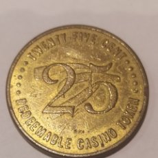 Monedas antiguas de América: 25 CENTS CASINO TOKEN WINDSTAR CRUISES