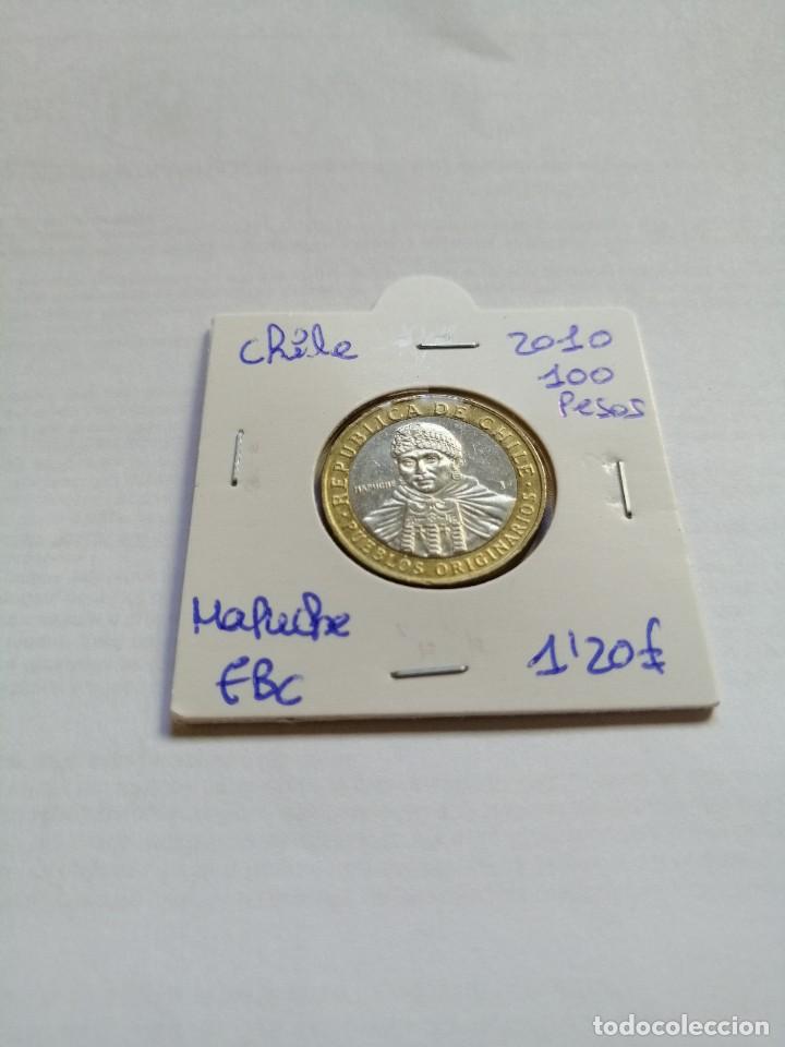 Monedas antiguas de Am&eacute;rica: Chile 100 Pesos 2010 Mapuche - Foto 1