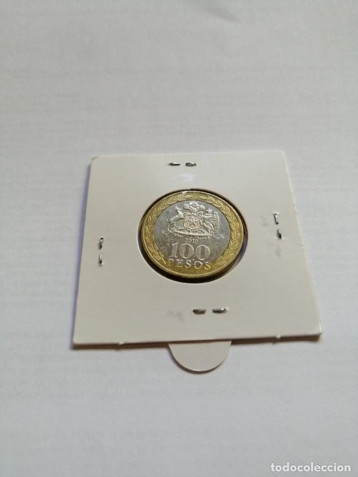 Monedas antiguas de Am&eacute;rica: Chile 100 Pesos 2010 Mapuche - Foto 2