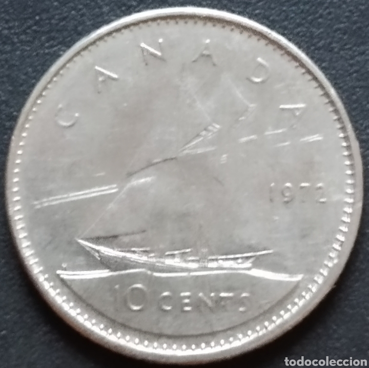 Monedas antiguas de Am&eacute;rica: MONEDA - CANAD&Aacute; 10 CENTS 1972 - Foto 1