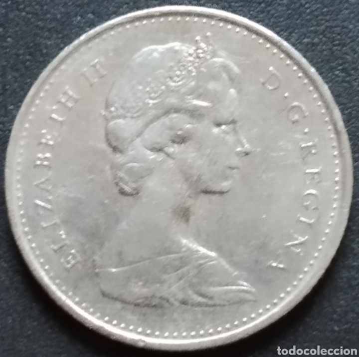 Monedas antiguas de Am&eacute;rica: MONEDA - CANAD&Aacute; 10 CENTS 1974 - Foto 2