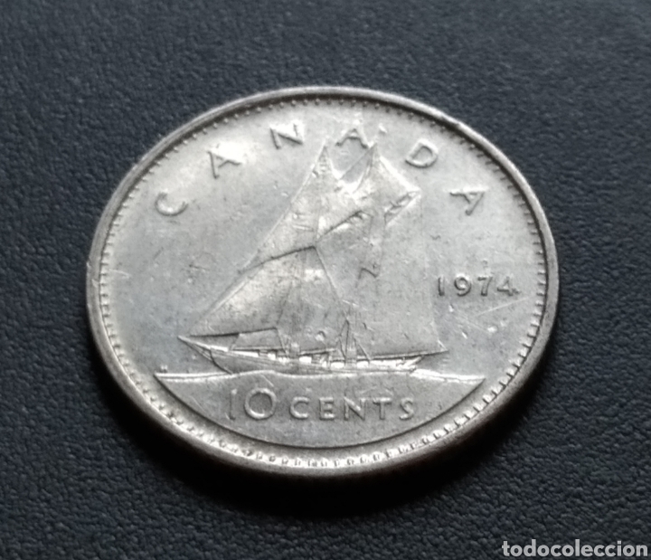 Monedas antiguas de Am&eacute;rica: MONEDA - CANAD&Aacute; 10 CENTS 1974 - Foto 3