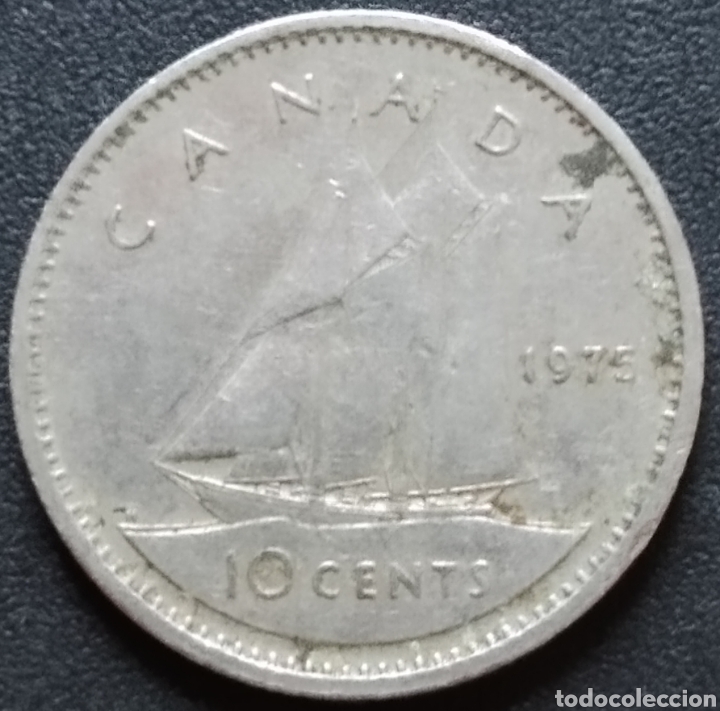 Monedas antiguas de Am&eacute;rica: MONEDA - CANAD&Aacute; 10 CENTS 1975 - Foto 1