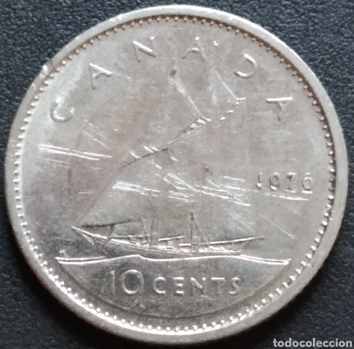 Monedas antiguas de Am&eacute;rica: MONEDA - CANAD&Aacute; 10 CENTS 1976 - Foto 1