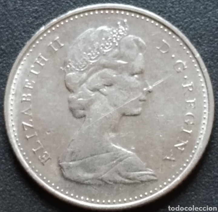 Monedas antiguas de Am&eacute;rica: MONEDA - CANAD&Aacute; 10 CENTS 1977 - Foto 2