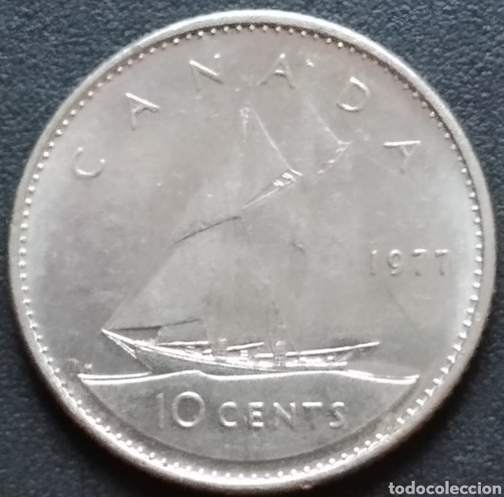 Monedas antiguas de Am&eacute;rica: MONEDA - CANAD&Aacute; 10 CENTS 1977 - Foto 1