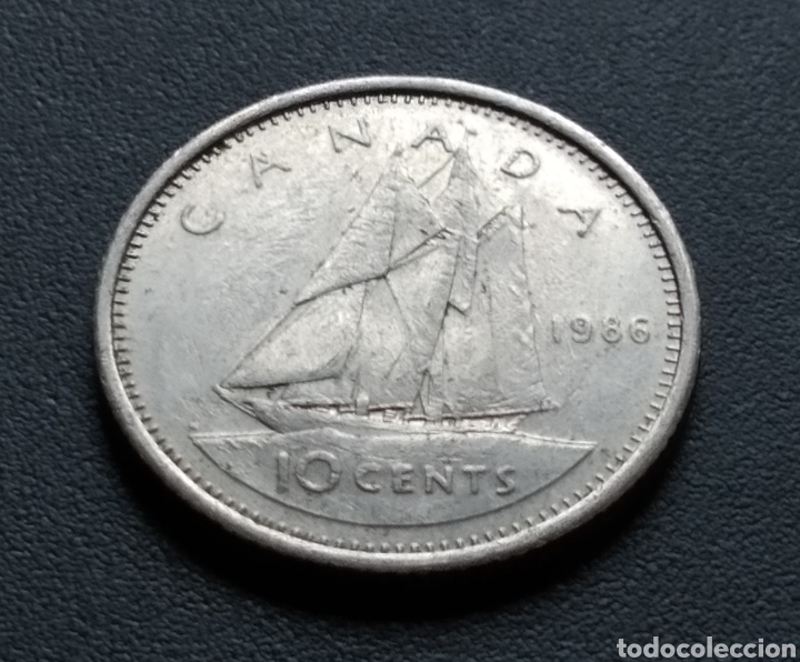 Monedas antiguas de Am&eacute;rica: MONEDA - CANAD&Aacute; 10 CENTS 1986 - Foto 3