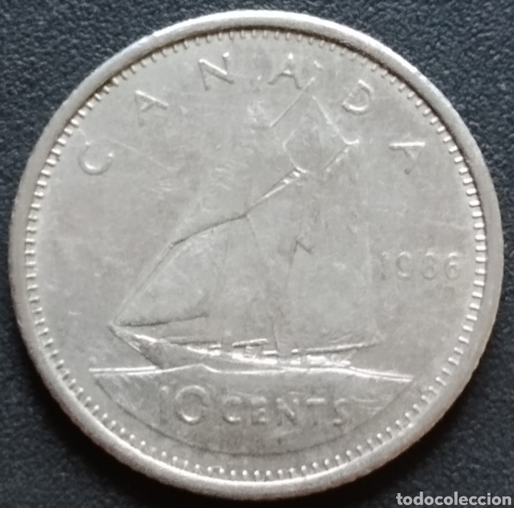 Monedas antiguas de Am&eacute;rica: MONEDA - CANAD&Aacute; 10 CENTS 1986 - Foto 1