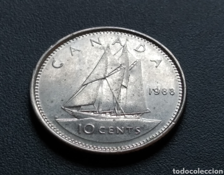 Monedas antiguas de Am&eacute;rica: MONEDA - CANAD&Aacute; 10 CENTS 1988 - Foto 3