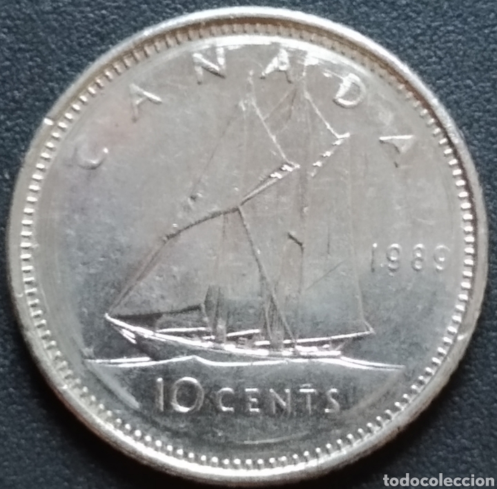 Monedas antiguas de Am&eacute;rica: MONEDA - CANAD&Aacute; 10 CENTS 1989 - Foto 1