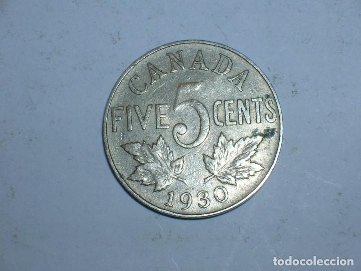 Monedas antiguas de Am&eacute;rica: CANADA. 5 CENTIMOS 1930 (10697) - Foto 2